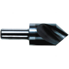 M.A. Ford - 1/2" Head Diam, 1/4" Shank Diam, 1 Flute 82° Solid Carbide Countersink - USA Tool & Supply