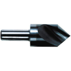 M.A. Ford - 1/8" Head Diam, 1/8" Shank Diam, 1 Flute 82° Solid Carbide Countersink - 1-1/2" OAL - USA Tool & Supply