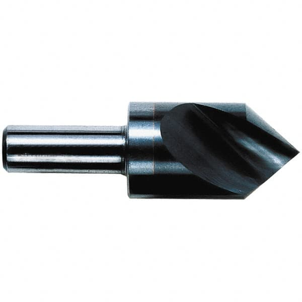 M.A. Ford - 3/4" Head Diam, 1/2" Shank Diam, 1 Flute 90° Solid Carbide Countersink - USA Tool & Supply