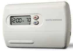 White-Rodgers - 45 to 90°F, 1 Heat, 1 Cool, Standard Digital 5+1+1 Programmable Single Stage Thermostat - mV to 30 Volts, Electronic Switching Switch - USA Tool & Supply