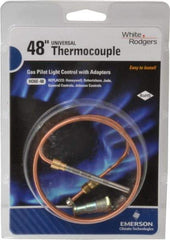 White-Rodgers - 48" Lead Length Universal Replacement HVAC Thermocouple - Universal Connection - USA Tool & Supply