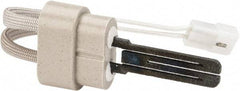 White-Rodgers - 120 VAC, 5 Amp, Two Terminal Receptacle with .093" Male Pins Connection, Silicon Carbide Hot Surface Ignitor - 9" Lead Length, For Use with Gas Burner - USA Tool & Supply