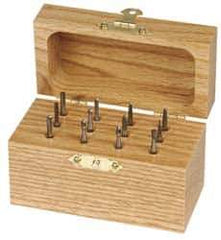 SGS Pro - 12 Piece, 1/8" Shank Burr Set - Tungsten Carbide, Multiple Head Shape - USA Tool & Supply