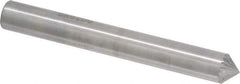 SGS Pro - 1/4" Cut Diam, 1/4" Shank Diam, Cone Head Double Cut Burr - Carbide, Point End, 1/8" LOC, 2" OAL - USA Tool & Supply