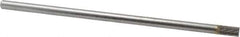 SGS Pro - 1/4" Cut Diam, 1/4" Shank Diam, Cylinder Head Double Cut Burr - Carbide, Flat End, 1/2" LOC - USA Tool & Supply