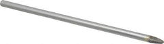 SGS Pro - 1/4" Cut Diam, 1/4" Shank Diam, Tree with Radius Head Double Cut Burr - Carbide, Radius End, 1/2" LOC - USA Tool & Supply