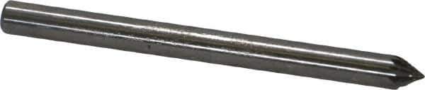SGS Pro - 1/8" Cut Diam, 1/8" Shank Diam, Cone Head Double Cut Burr - Carbide, Point End, 3/32" LOC, 1-1/2" OAL - USA Tool & Supply