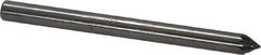 SGS Pro - 1/8" Cut Diam, 1/8" Shank Diam, Cone Head Double Cut Burr - Carbide, Point End, 3/32" LOC, 1-1/2" OAL - USA Tool & Supply