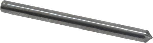 SGS Pro - 1/8" Cut Diam, 1/8" Shank Diam, Cone Head Double Cut Burr - Carbide, Point End, 1/16" LOC, 1-1/2" OAL - USA Tool & Supply