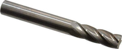 SGS Pro - 1/4" Cut Diam, 1/4" Shank Diam, Cylinder Head Single Cut Burr - Carbide, Flat End, 3/4" LOC, 2" OAL - USA Tool & Supply
