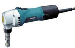 Makita - Power Nibblers Type of Power: Electric Cutting Capacity (Gauge): 10 (Aluminum); 16 (Mild Steel); 18 (Stainless Steel) - USA Tool & Supply