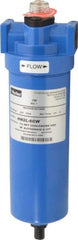 Parker - 1/2" Port, 11.28" High x 3.11" Wide, FRL Filter with Aluminum Bowl & Manual Drain - 50 SCFM, 250 Max psi, 175°F Max - USA Tool & Supply