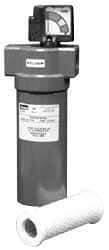 Parker - 1" Port, 14.14" High x 4.65" Wide, FRL Filter with Aluminum Bowl & Automatic Drain - 100 SCFM, 500 Max psi, 175°F Max - USA Tool & Supply