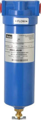 Parker - 1/2" Port, 11.28" High x 3.11" Wide, FRL Filter with Aluminum Bowl & Manual Drain - 50 SCFM, 500 Max psi, 175°F Max - USA Tool & Supply