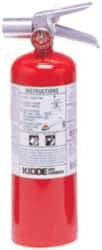 Kidde - 5 Lb, 5-B:C Rated, Halotron Fire Extinguisher - 4-1/4" Diam x 15-1/4" High, 100 psi, 15' Discharge in 9 sec, Steel Cylinder - USA Tool & Supply