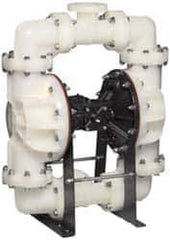 SandPIPER - 3" NPT, Nonmetallic, Air Operated Diaphragm Pump - Santoprene Diaphragm, Polypropylene Housing - USA Tool & Supply