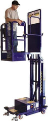 Ballymore - 450 Lb Capacity, 108" Lift Height, Battery Operated Power Stocker Lift - 108 Inch Lift Height, 54 Inch Length x 36 Inch Width Footprint, 450 Lbs. Load Limit - USA Tool & Supply