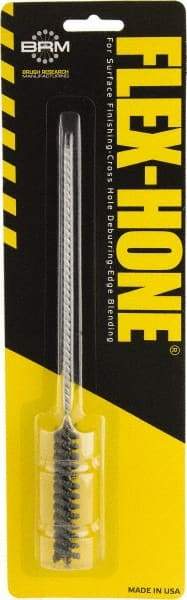 Brush Research Mfg. - 3/8" to 0.394" Bore Diam, 600 Grit, Aluminum Oxide Flexible Hone - Extra Fine, 8" OAL - USA Tool & Supply