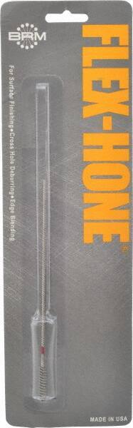 Brush Research Mfg. - 3/16" to 3/16" Bore Diam, 240 Grit, Zirconia Alumina Flexible Hone - Extra Fine, 6" OAL - USA Tool & Supply