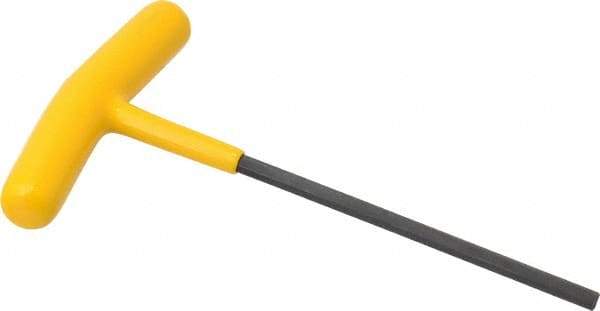 Bondhus - 5/32" Hex, T-Handle Cushion Grip, Hex Key - 5-13/64" OAL, Protanium High Torque Steel, Inch System of Measurement - USA Tool & Supply