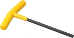 Bondhus - 1/4" Hex, T-Handle Cushion Grip, Hex Key - 6-13/32" OAL, Protanium High Torque Steel, Inch System of Measurement - USA Tool & Supply