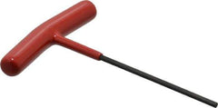 Bondhus - 3mm Hex, T-Handle Cushion Grip, Hex Key - 4-45/64" OAL, Protanium High Torque Steel, Metric System of Measurement - USA Tool & Supply