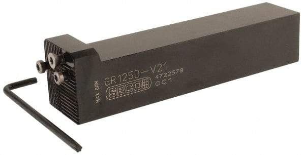 Seco - G, Right Hand Cut, 0° Lead Angle, 1-1/4" Shank Height x 1-1/4" Shank Width, Indexable Turning Toolholder - 6" OAL, Series Multi-Directional Turning (MDT) - USA Tool & Supply