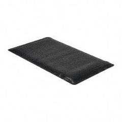 Wearwell - 5' Long x 3' Wide, Dry Environment, Anti-Fatigue Matting - Black, Vinyl with Nitrile Blend Base, Beveled on 4 Sides - USA Tool & Supply