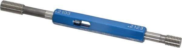 Made in USA - 10-32 Thread, High Speed Tool Steel, Class 3B, Plug Thread Insert Go/No Go Gage - Double Ended with Handle - USA Tool & Supply