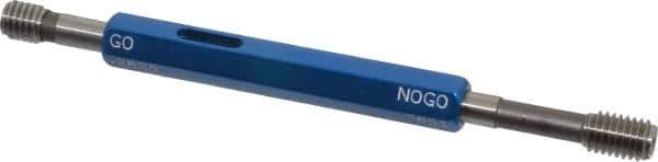 Made in USA - 1/4-20 Thread, High Speed Tool Steel, Class 3B, Plug Thread Insert Go/No Go Gage - Double Ended with Handle, Handle Size 1 - USA Tool & Supply