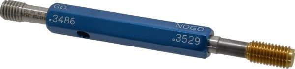 Made in USA - 5/16-18 Thread, High Speed Tool Steel, Class 2B, Plug Thread Insert Go/No Go Gage - Double Ended with Handle, Handle Size 2 - USA Tool & Supply