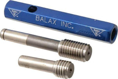 Made in USA - 3/8-16 Thread, High Speed Tool Steel, Class 3B, Plug Thread Insert Go/No Go Gage - Double Ended with Handle, Handle Size 2 - USA Tool & Supply