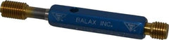 Made in USA - 1/2-13 Thread, High Speed Tool Steel, Class 2B, Plug Thread Insert Go/No Go Gage - Double Ended with Handle, Handle Size 2 - USA Tool & Supply