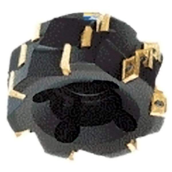Iscar - 10 Inserts, 3" Cut Diam, 1-1/4" Arbor Diam, 1.55" Max Depth of Cut, Indexable Square-Shoulder Face Mill - 0/90° Lead Angle, 2.6" High, 3M AXKT 2006 Insert Compatibility, Series Mill2000 - USA Tool & Supply