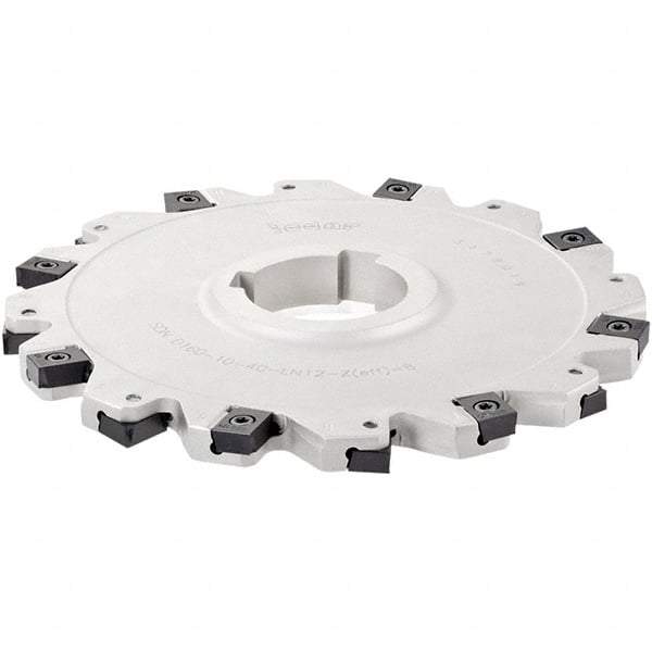 Iscar - Arbor Hole Connection, 1.31" Depth of Cut, 5" Cutter Diam, 1-1/2" Hole Diam, 6 Tooth Indexable Slotting Cutter - SDN-LN12 Toolholder, LNET Insert - USA Tool & Supply
