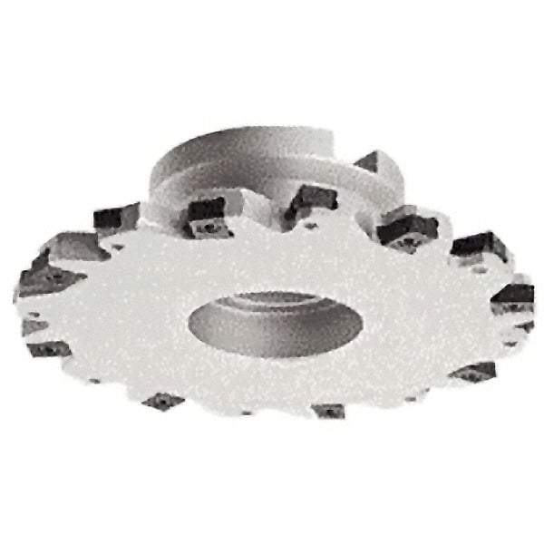 Iscar - Shell Mount A Connection, 0.8661" Depth of Cut, 80mm Cutter Diam, 0.8661" Hole Diam, 8 Tooth Indexable Slotting Cutter - FDN-LN12 Toolholder, LNET Insert - USA Tool & Supply