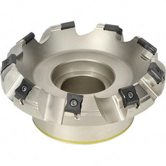 Iscar - 100mm Cut Diam, 25.4mm Arbor Hole, 7.5mm Max Depth of Cut, 45° Indexable Chamfer & Angle Face Mill - 7 Inserts, LN.. 1506.. Insert, Right Hand Cut, 7 Flutes, Series TangMill - USA Tool & Supply