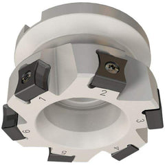 Iscar - 10 Inserts, 125mm Cut Diam, 40mm Arbor Diam, 10mm Max Depth of Cut, Indexable Square-Shoulder Face Mill - 0/90° Lead Angle, 63mm High, LN.. 1106 Insert Compatibility, Series TangMill - USA Tool & Supply