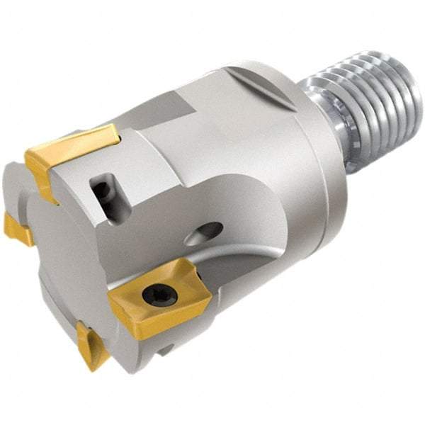 Iscar - 32mm Cut Diam, 10mm Max Depth of Cut, 35mm OAL, Indexable Square Shoulder End Mill - HM90 AP.. 1003.. Inserts, M16 Modular Connection, 90° Lead Angle, Through Coolant, Series Heli2000, Multimaster - USA Tool & Supply