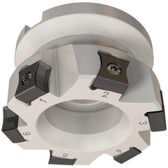 Iscar - 10 Inserts, 125mm Cut Diam, 40mm Arbor Diam, 10mm Max Depth of Cut, Indexable Square-Shoulder Face Mill - 0/90° Lead Angle, 63mm High, LN.. 1106 Insert Compatibility, Series TangMill - USA Tool & Supply