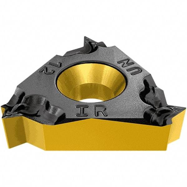 Iscar - 27ER External Right Hand 4 API Laydown Threading Insert - Grade IC908, TiAlN Coated Carbide, 15.88mm Inscribed Circle - USA Tool & Supply