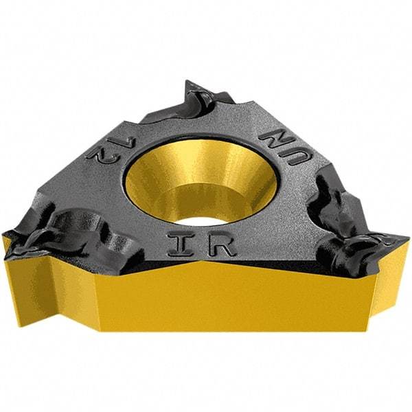 Iscar - 16ER External Right Hand ISO Laydown Threading Insert - Grade IC908, TiAlN Coated Carbide, 9.53mm Inscribed Circle - USA Tool & Supply