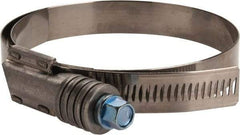 IDEAL TRIDON - Steel Auto-Adjustable Worm Drive Clamp - 5/8" Wide x 5/8" Thick, 3-3/4" Hose, 3-3/4 to 4-5/8" Diam - USA Tool & Supply