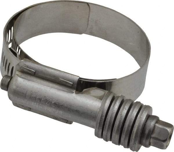 IDEAL TRIDON - Stainless Steel Auto-Adjustable Worm Drive Clamp - 5/8" Wide x 5/8" Thick, 1-1/4" Hose, 1-1/4 to 2-1/8" Diam - USA Tool & Supply