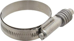 IDEAL TRIDON - Stainless Steel Auto-Adjustable Worm Drive Clamp - 5/8" Wide x 5/8" Thick, 1-3/4" Hose, 1-3/4 to 2-5/8" Diam - USA Tool & Supply