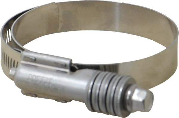 IDEAL TRIDON - Stainless Steel Auto-Adjustable Worm Drive Clamp - 5/8" Wide x 5/8" Thick, 2-1/4" Hose, 2-1/4 to 3-1/8" Diam - USA Tool & Supply