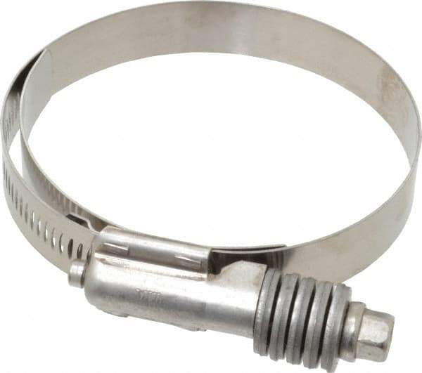 IDEAL TRIDON - Stainless Steel Auto-Adjustable Worm Drive Clamp - 5/8" Wide x 5/8" Thick, 2-3/4" Hose, 2-3/4 to 3-5/8" Diam - USA Tool & Supply