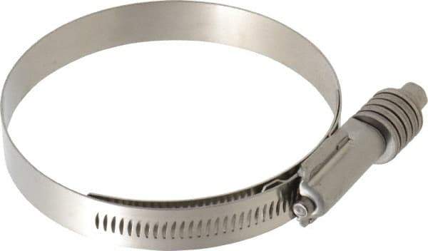 IDEAL TRIDON - Stainless Steel Auto-Adjustable Worm Drive Clamp - 5/8" Wide x 5/8" Thick, 3-1/4" Hose, 3-1/4 to 4-1/8" Diam - USA Tool & Supply