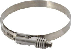 IDEAL TRIDON - Stainless Steel Auto-Adjustable Worm Drive Clamp - 5/8" Wide x 5/8" Thick, 4-1/4" Hose, 4-1/4 to 5-1/8" Diam - USA Tool & Supply