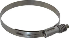 IDEAL TRIDON - Stainless Steel Auto-Adjustable Worm Drive Clamp - 5/8" Wide x 5/8" Thick, 4-3/4" Hose, 4-3/4 to 5-5/8" Diam - USA Tool & Supply